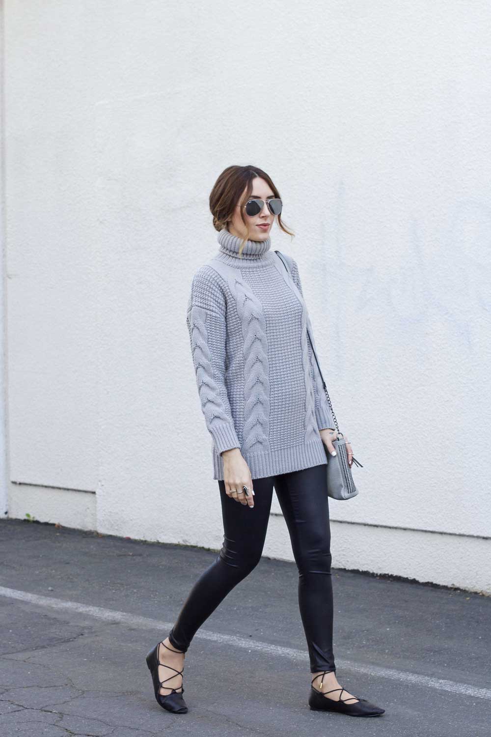 leggings long sweater