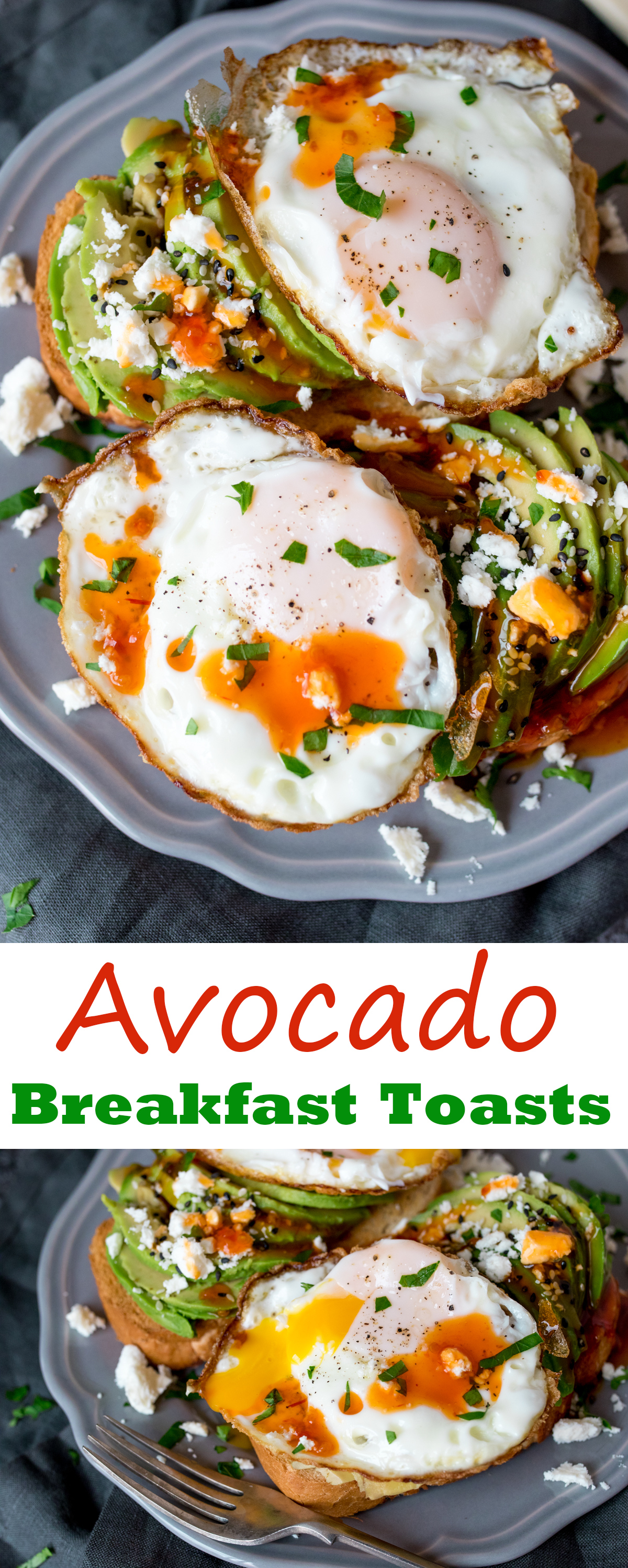 So full of goodness, these avocado breakfast toasts will give you lots of energy for the day!