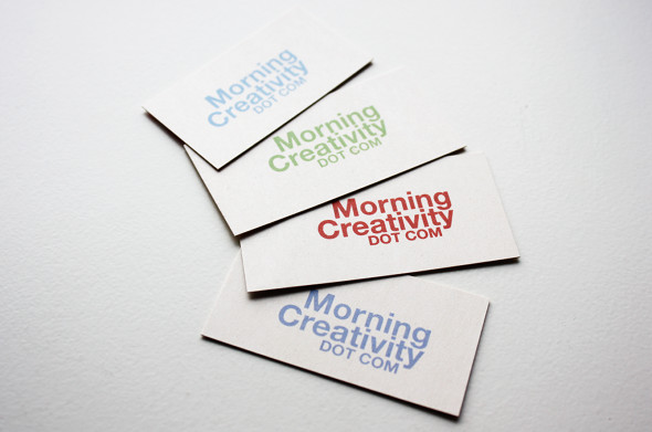 Cereal box business cards