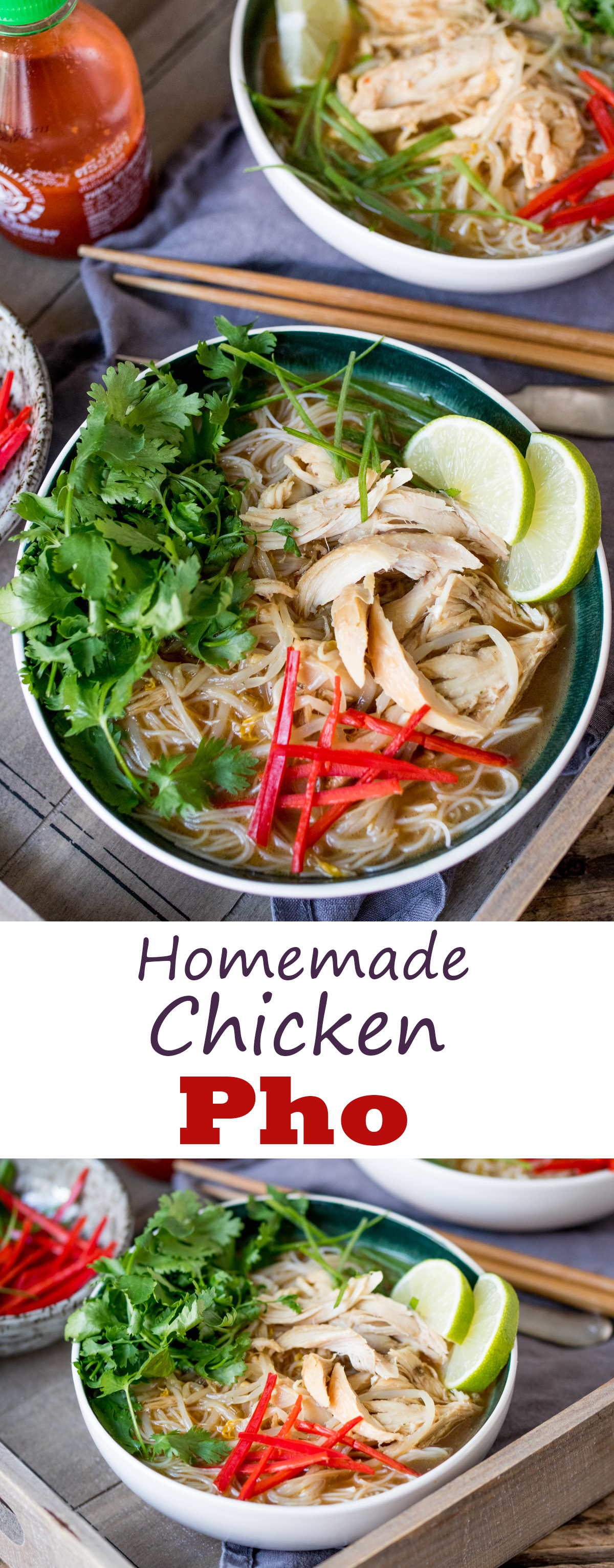 Chicken Pho is bowl food at it's best. Comforting, tasty, nourishing and simple to prepare.