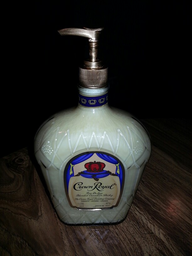 Crown royal soap dispenser