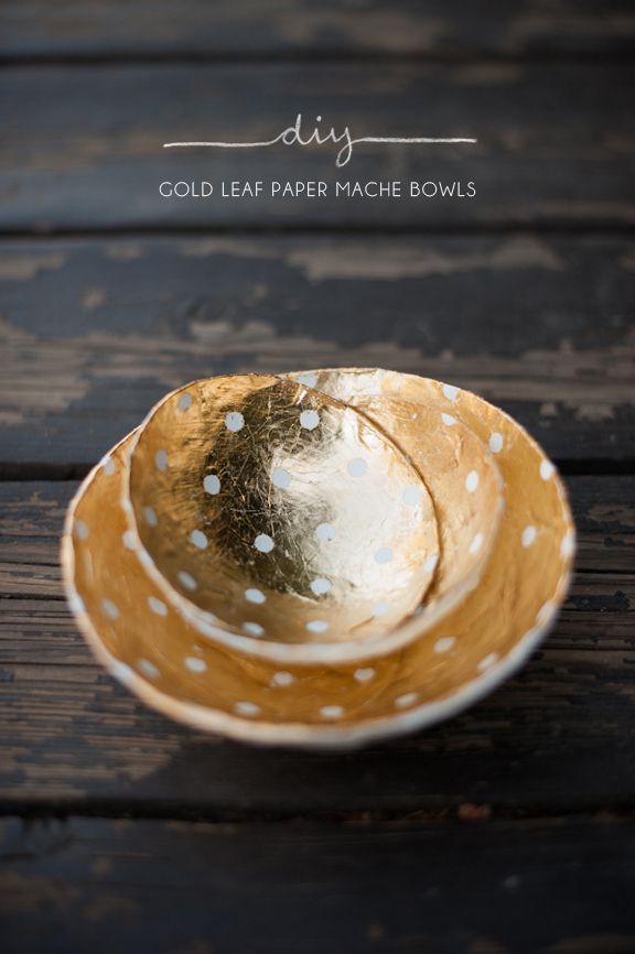 Decorative gold bowls