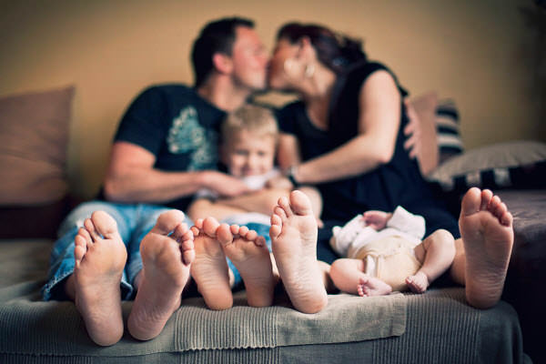 Feet family photo