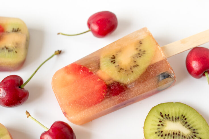 These fruity popsicles are a real hit with the kids - and they're healthy too!