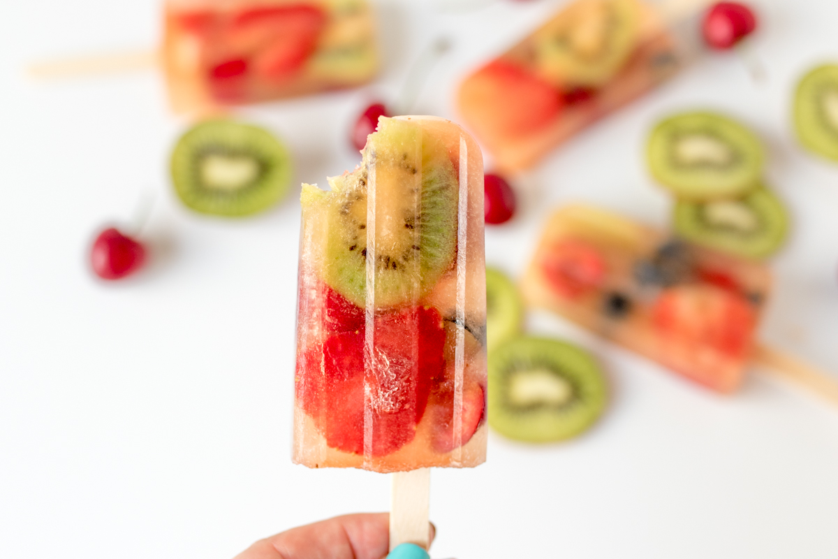 These fruity popsicles are a real hit with the kids - and they're healthy too!