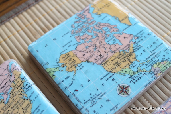 Map coasters