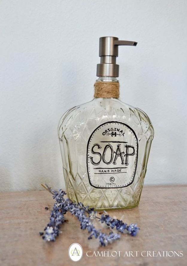Creative DIY Soap Dispensers