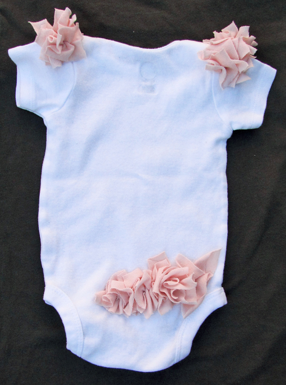 Pretty pink bunches onesie