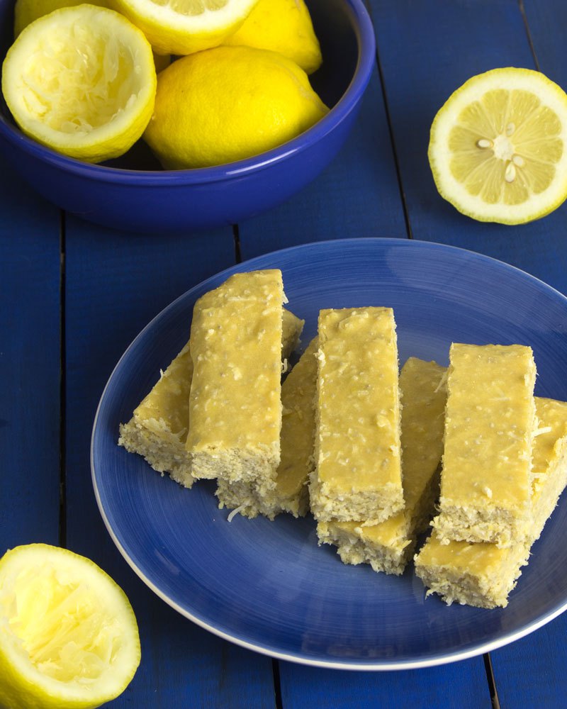 Pucker up lemon protein bars