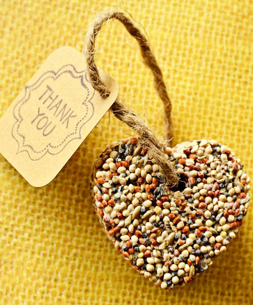 Birdseed hearts