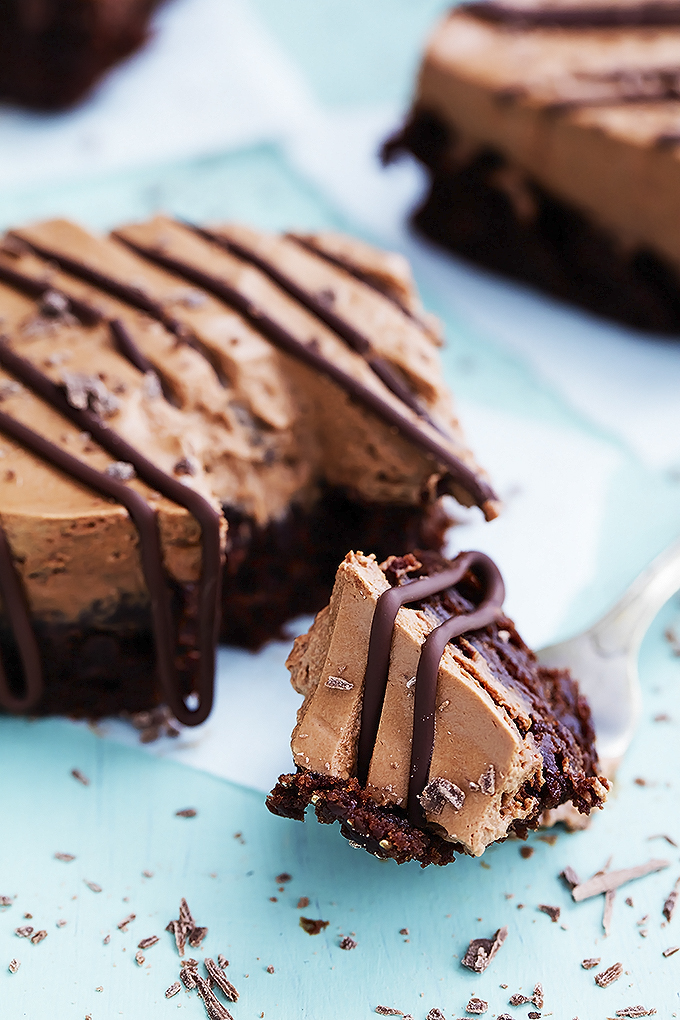 Chocolate mousse brownies