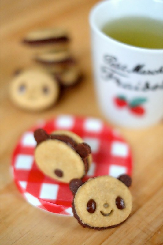 10 nutella panda cookies