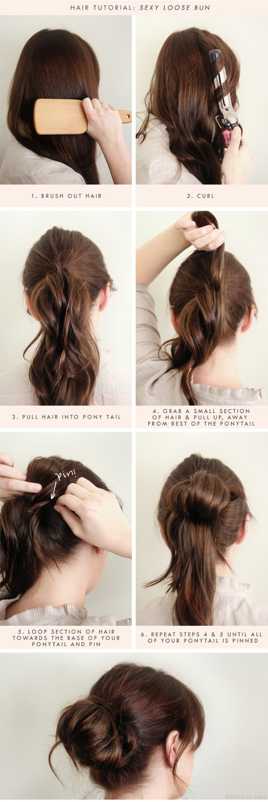 3 sexy loose bun hair tutorial
