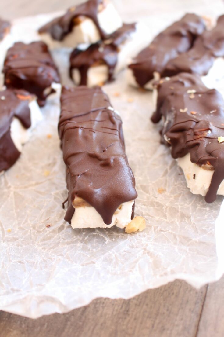 Almond snickers ice cream bars for summer