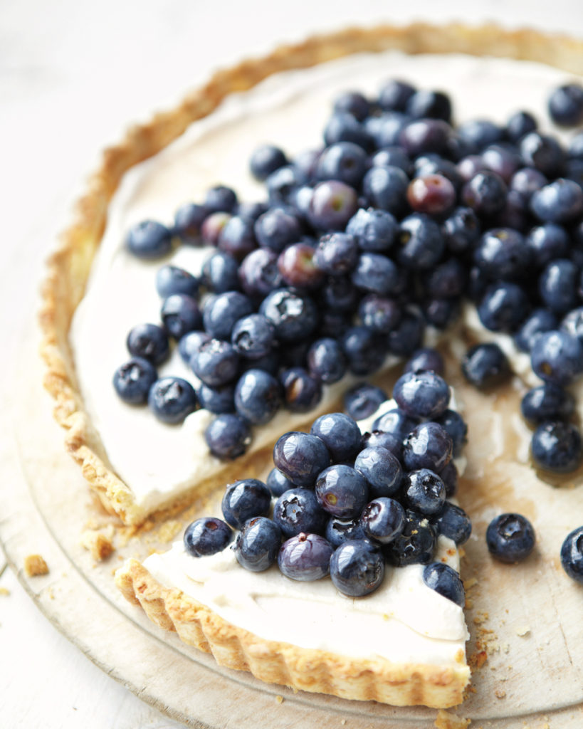 Blueberry ricotta tart