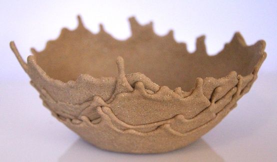 Diy molded sand bowl