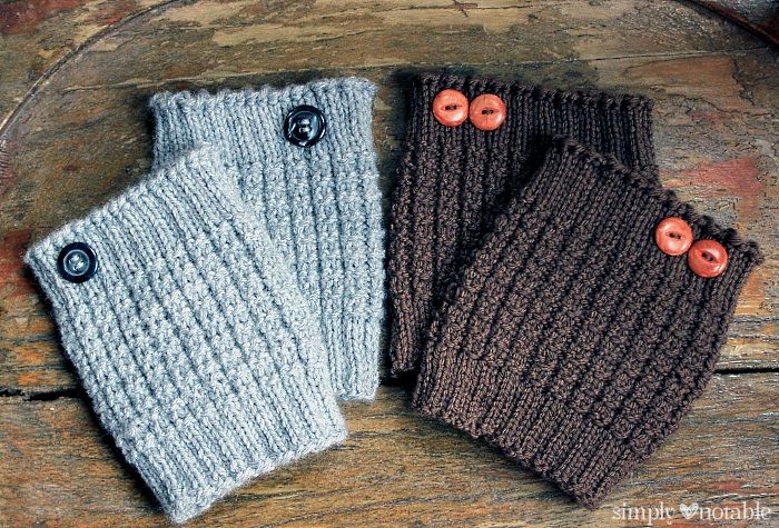 Hand knit cabled boot toppers