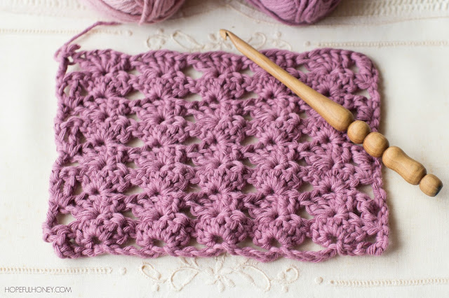 How to crochet the shell stitch