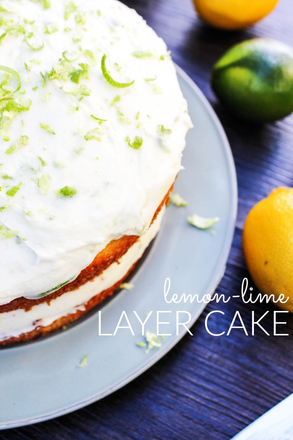 Lemon lime layer cake
