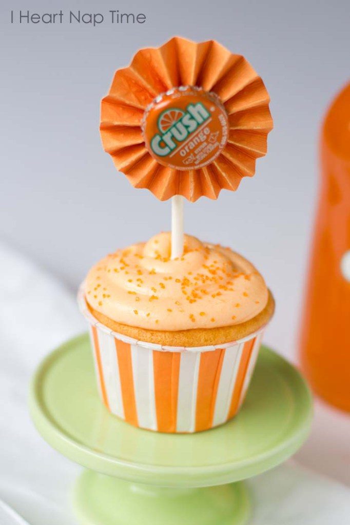 Orange cream cupcakes