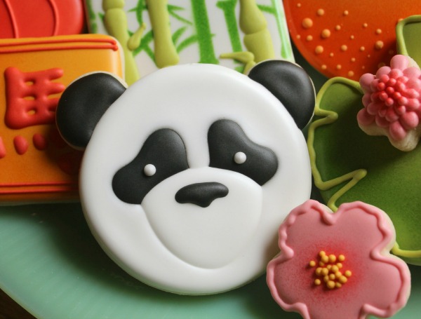 Panda face cookie