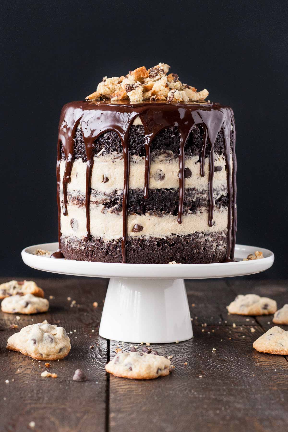Cookie dough chocolate cake 2