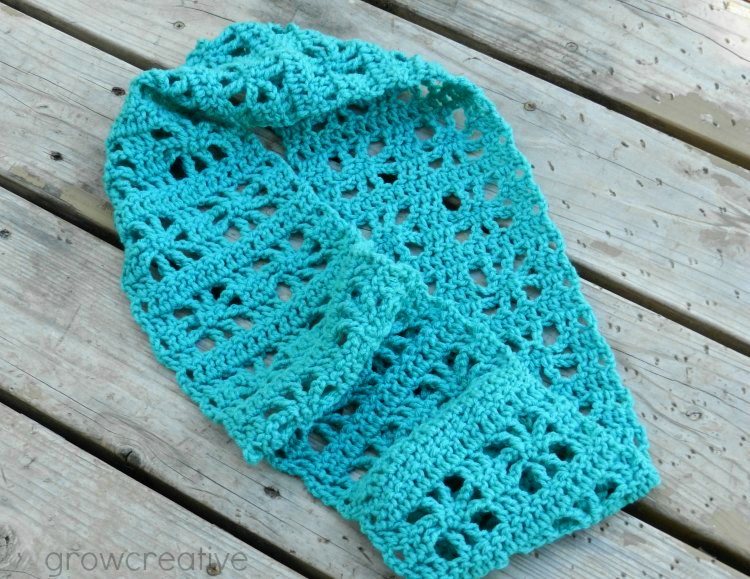 Cube crochet infinity scarf tutorial