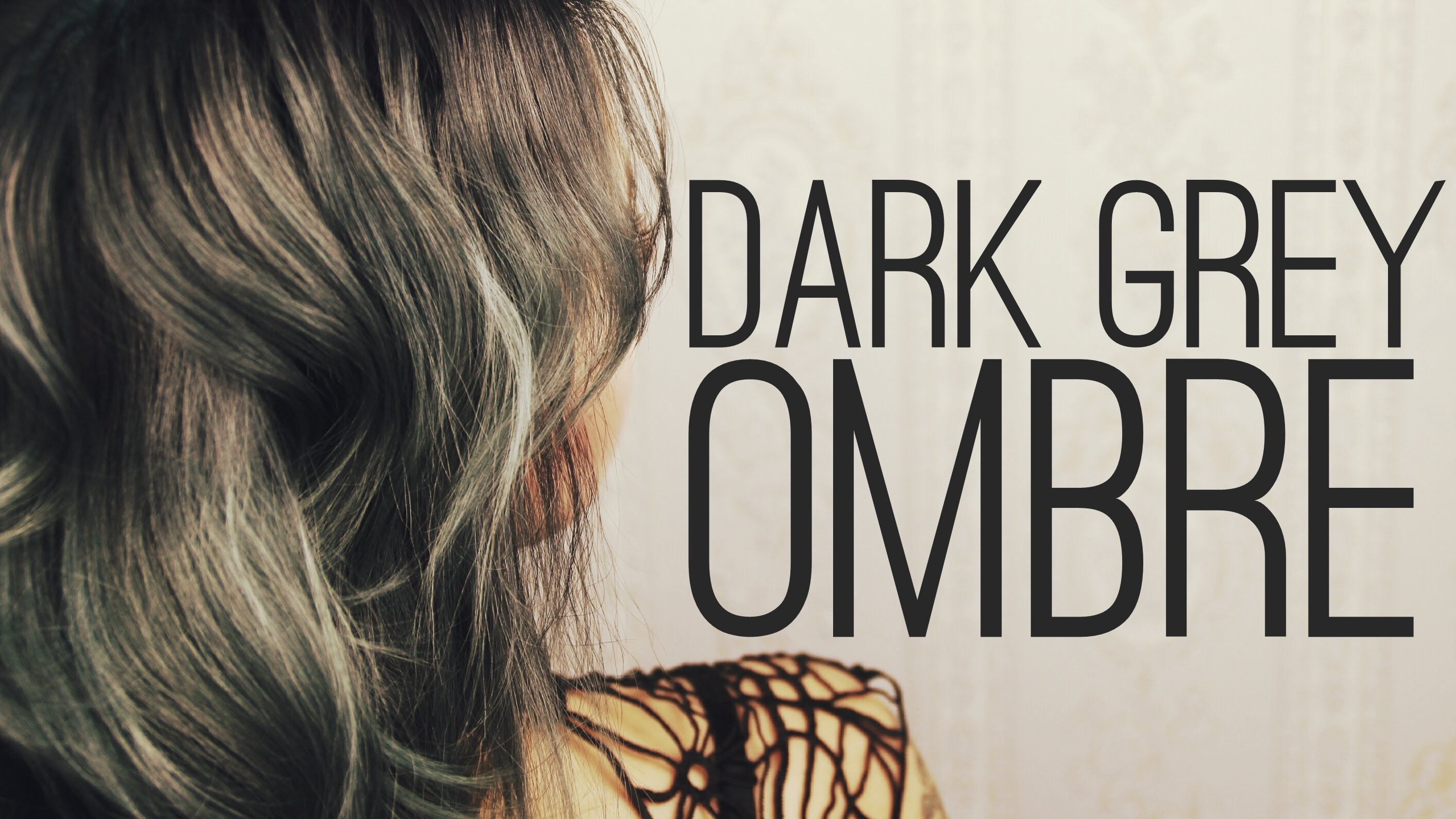 Dark grey ombre hairstyle