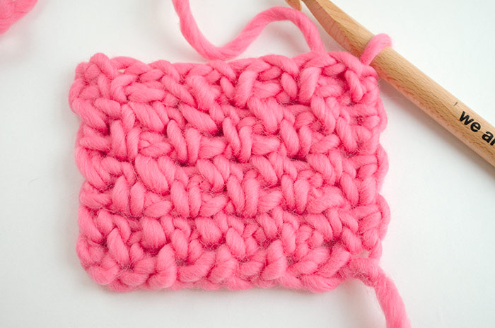 Easy moss crochet stitch