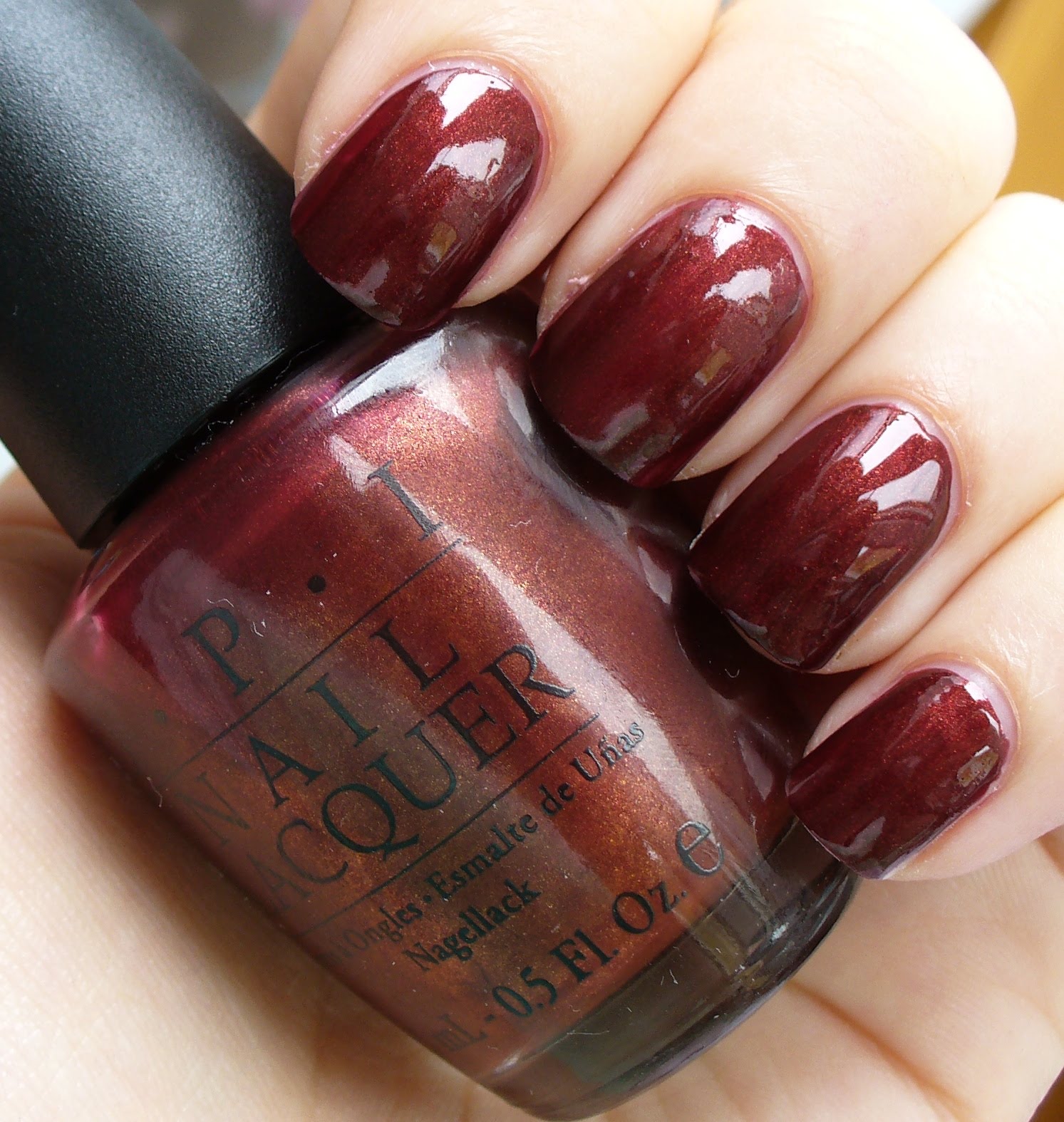 Red nail polish lexie