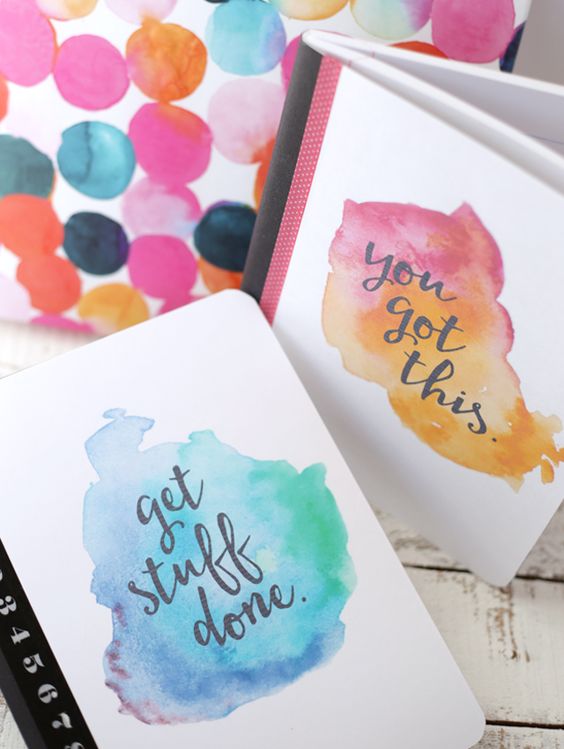 DIY watercolor journals — an easy way to fancy up inexpensive notebooks –  SheKnows