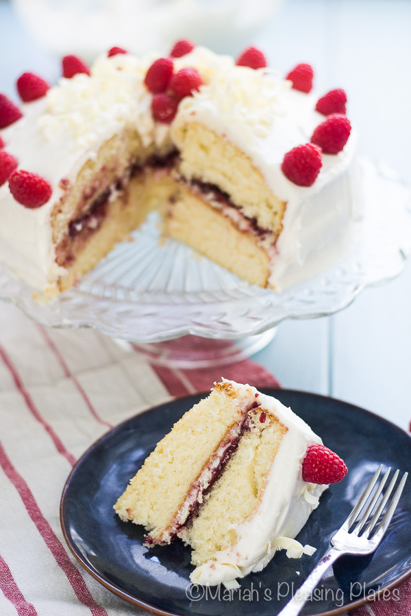 White chocolate raspberry cake 6