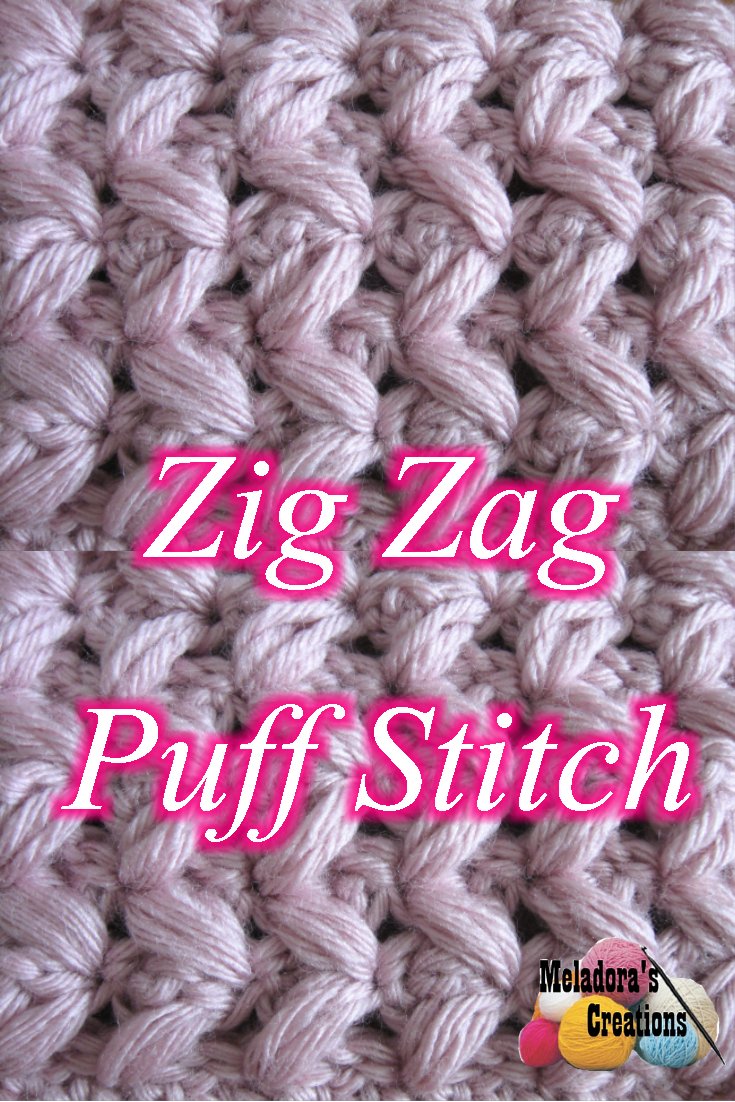 Zig zag puff stitch