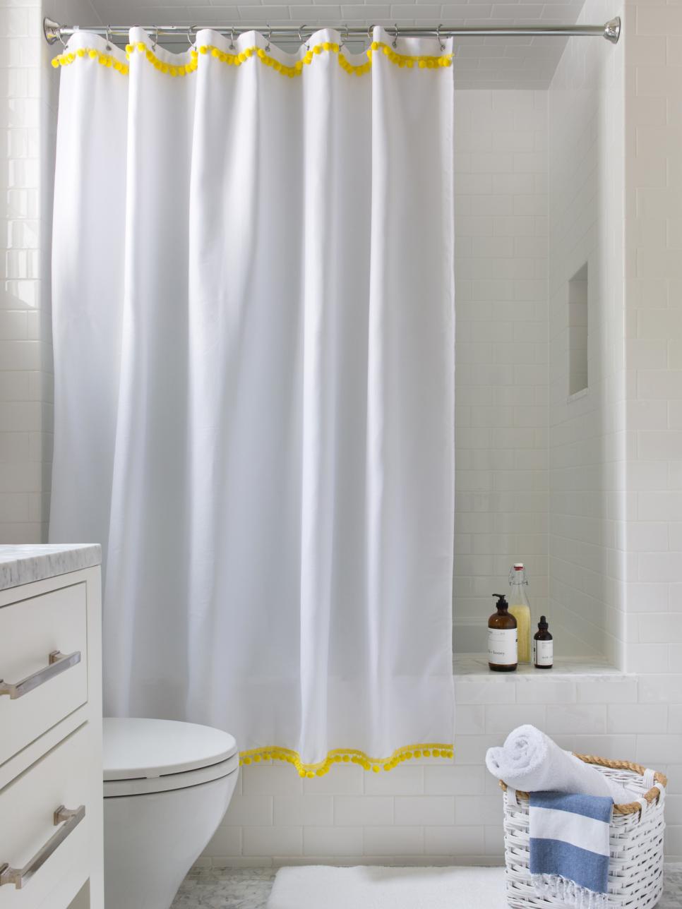 A fancier shower curtain