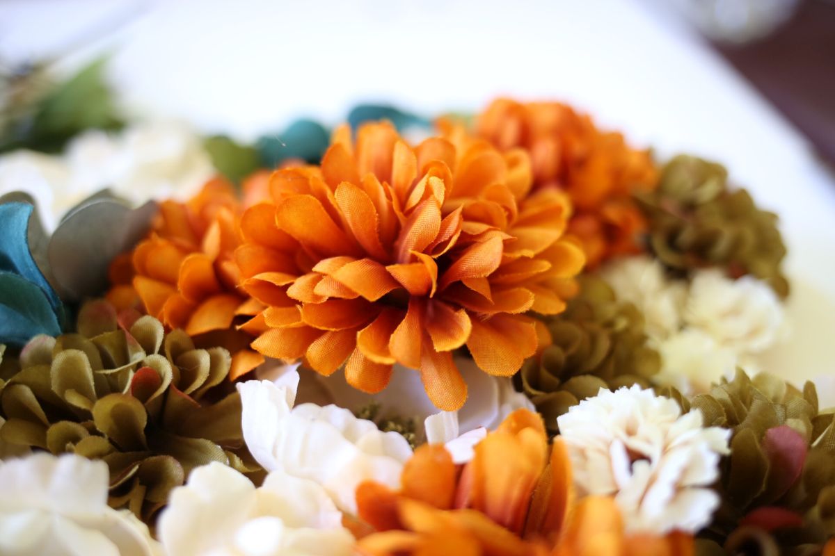 Autumn floral hanging decor