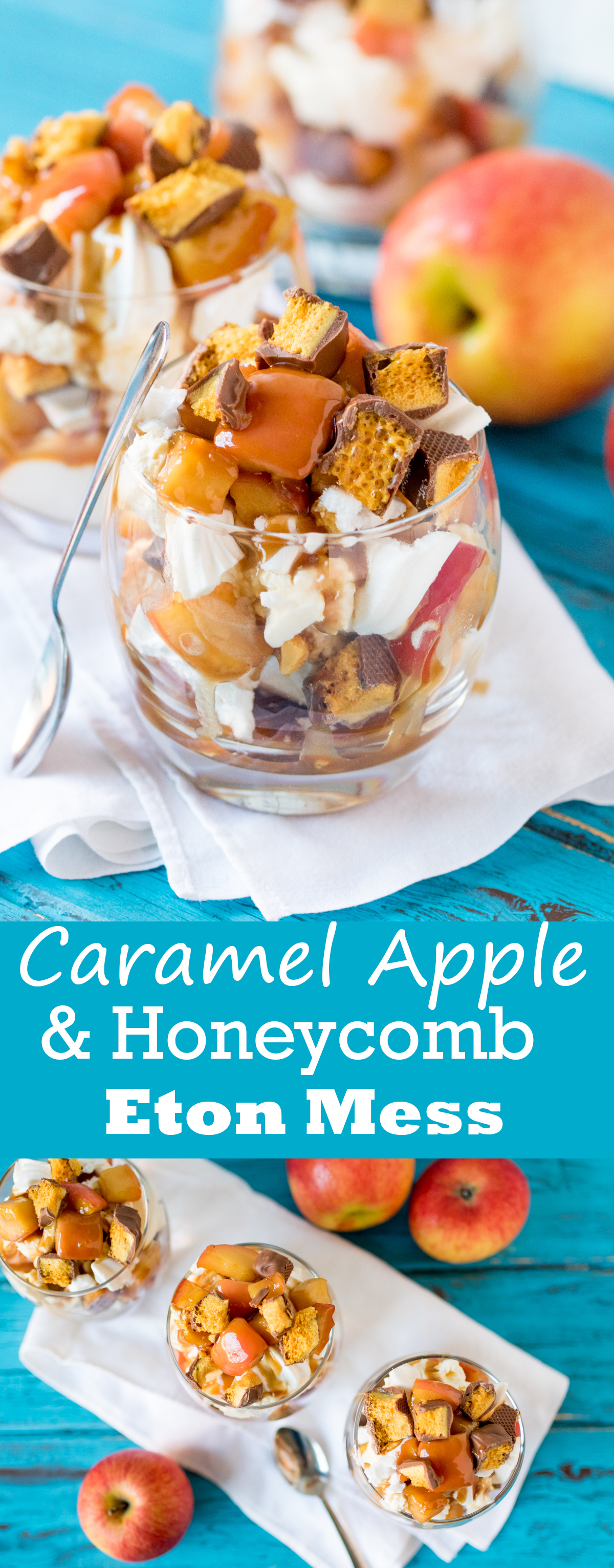 Caramel Apple and Honeycomb Eton Mess – THE dessert for Fall!