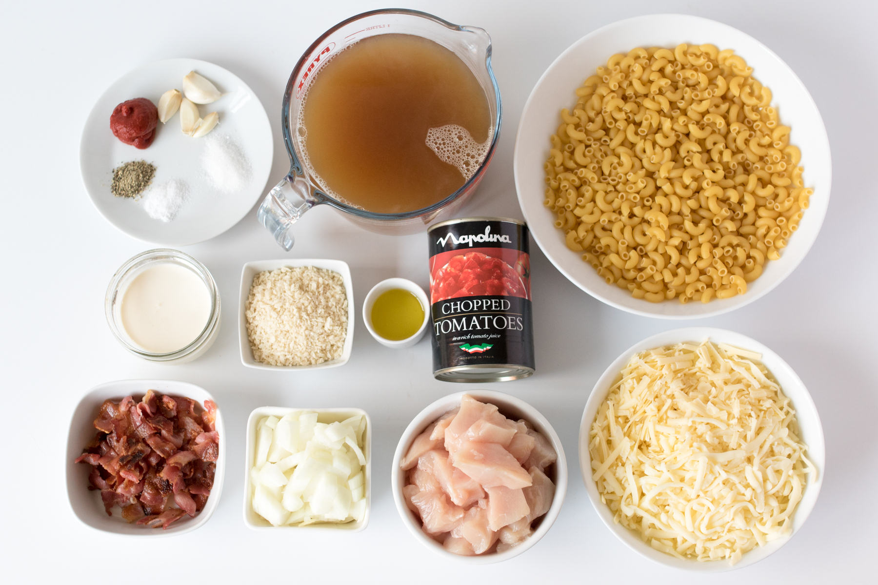 ingredients to make mac n cheese