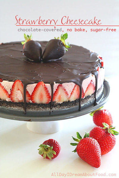 Chocolate covered strawberry cheesecake 5