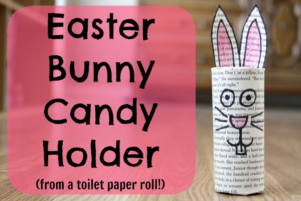 Easter bunny candy holder