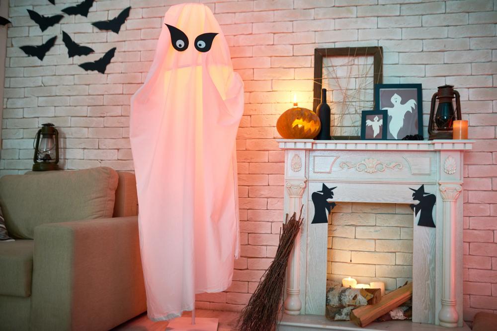Floating ghost halloween house decorations