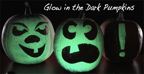 Glow-in-the-Dark Pumpkins Halloween Decorations