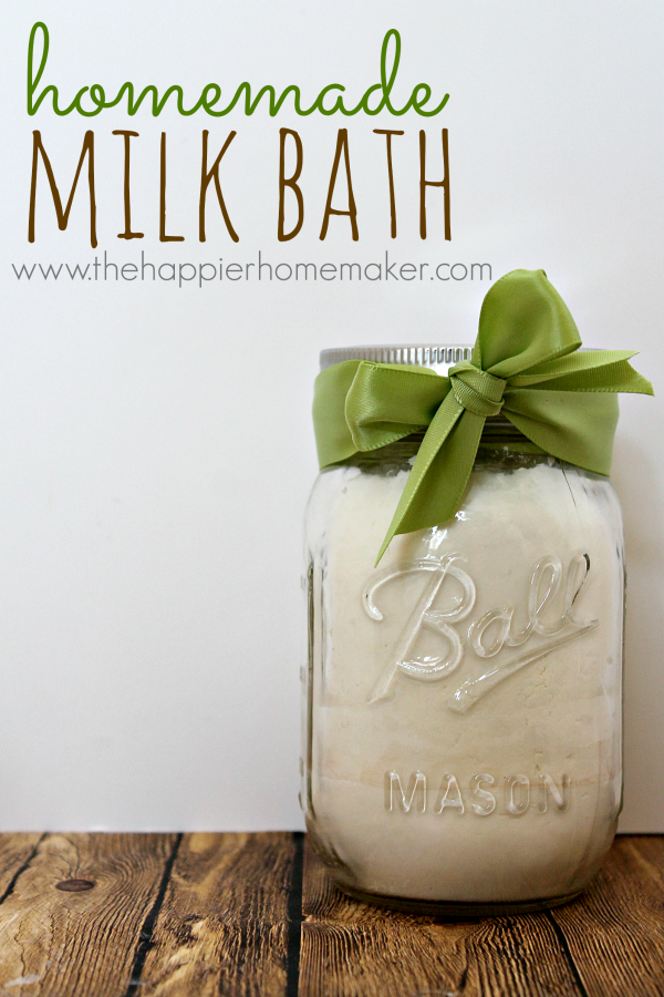 Homemade milkbath