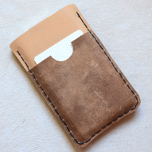 Leather phone case with card slot
