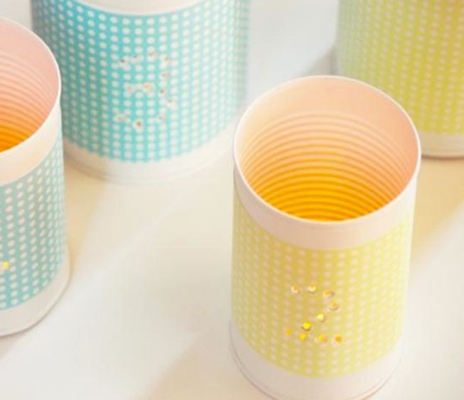 Punched tins votives