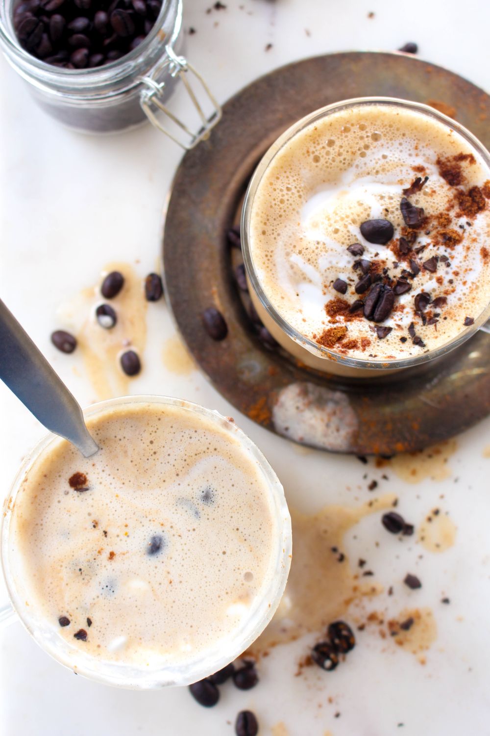 Salted caramel pumpkin spice latte recipe