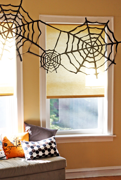 Spiderwebs Halloween House Decorations