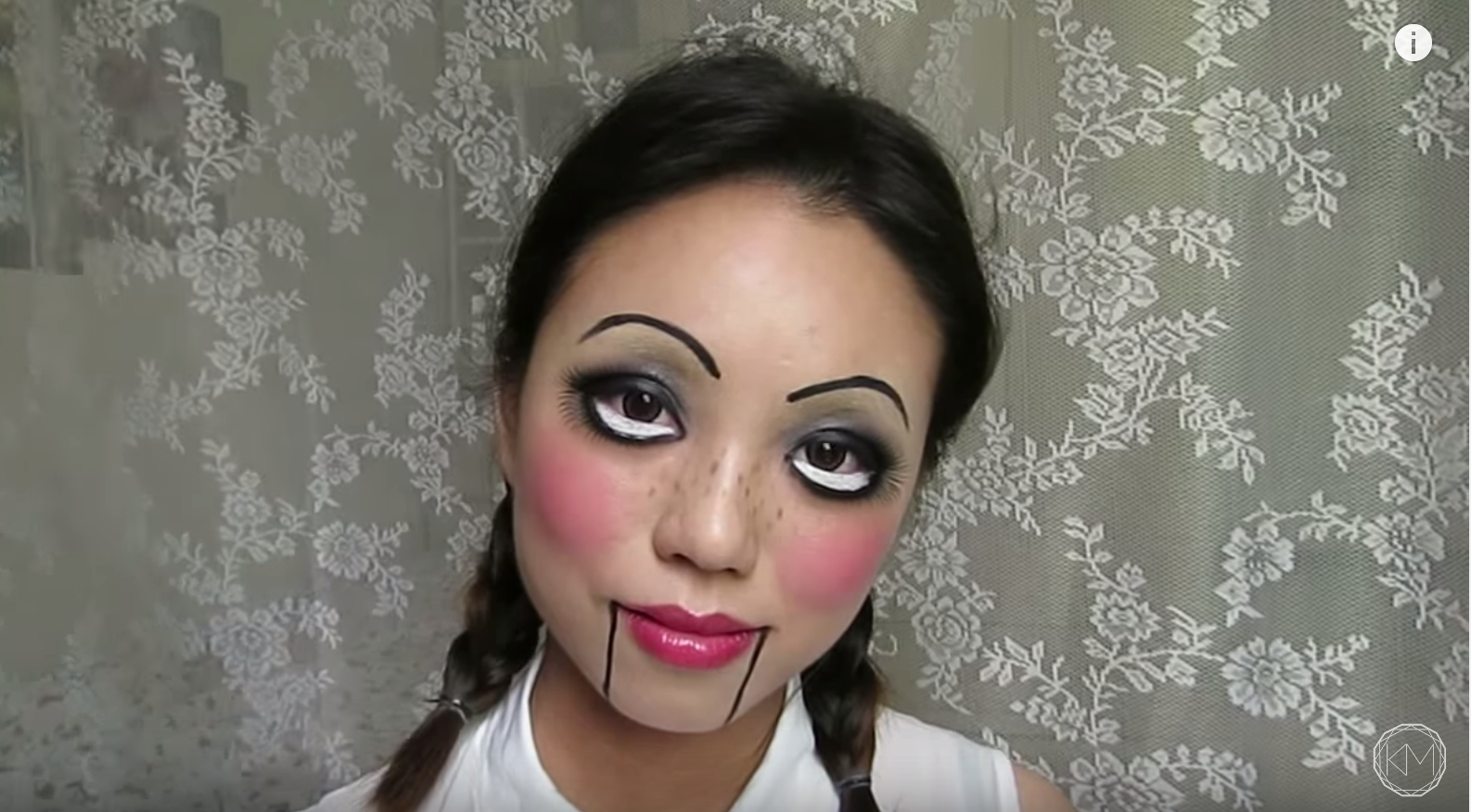 Trucco halloween da bambola