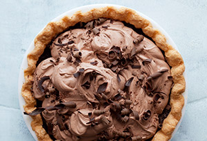 Double chocolate cream pie