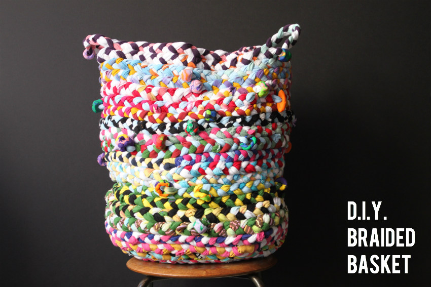 Diy braided basket