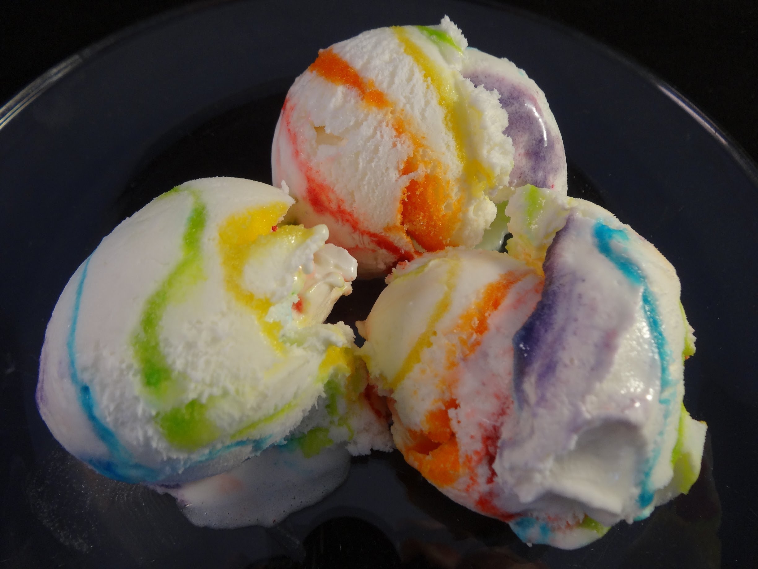 Diy tie dye rainbow ice cream